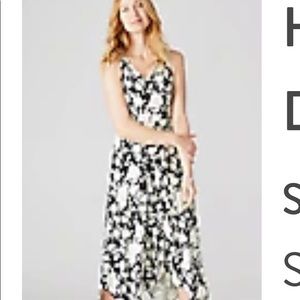 J JILL HANDKERCHIEF HEM MIDI DRESS